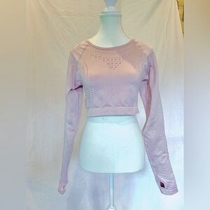 Gymshark Light Pink Long Sleeve Crop Top